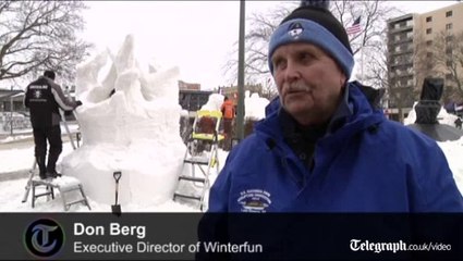 Artists gather for the US snow sculpting championship