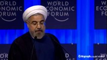 Iran's President Rouhani addresses Davos