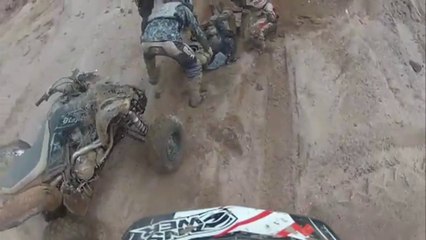 ATV Lands On Rider! - Bad Raptor 700 ATV Accident