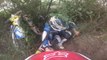 RIDER GETS EATEN BY TREES! GoPro crf 250 vs  rm 125   CRASH