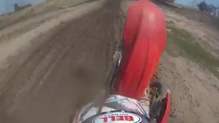 BIG CRASH - Argyll MX Dirt Bike Landing Fail
