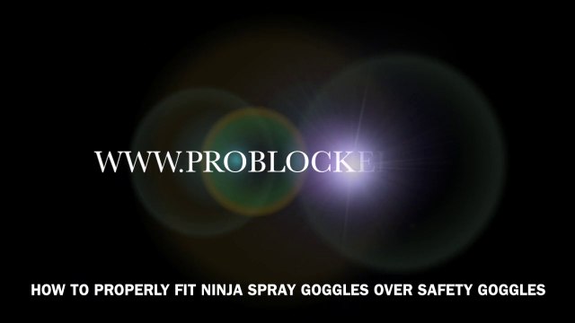How-to properly fit Ninja Spray Goggles Over Safety Glasses 1280x720