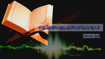 آخر آيتين من سورة البقرة } | سعد الغامدي }