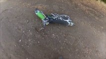 Motorcycle Wheelie FAIL - KX250F Dirt Bike Crash