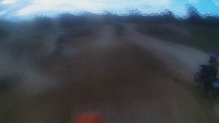 KX250F Dirt Bike Crash - Louee Supercross