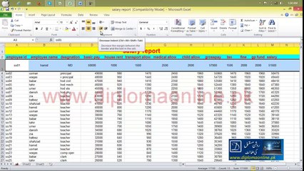 MS Excel Lesson 04