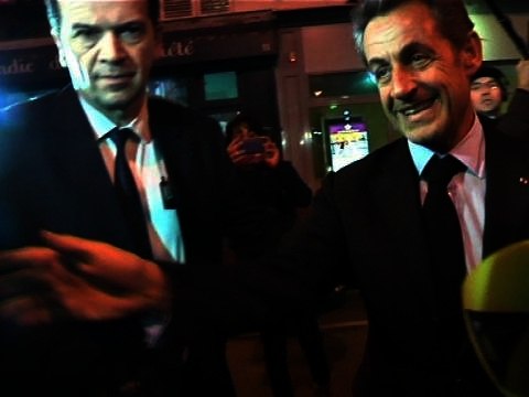 Nicolas Sarkozy, vedette d'un meeting de Nathalie Kosciusko-Morizet à Paris - 11/02