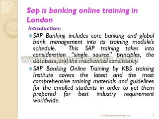 sap is banking online training in usa