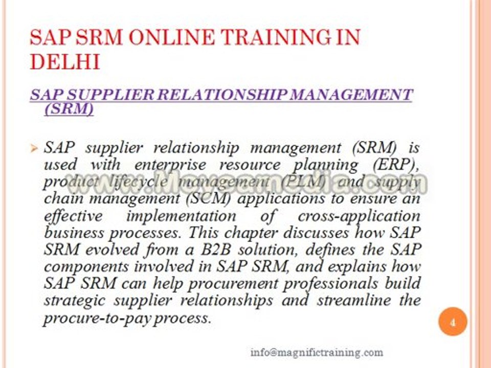 sap  srm online training