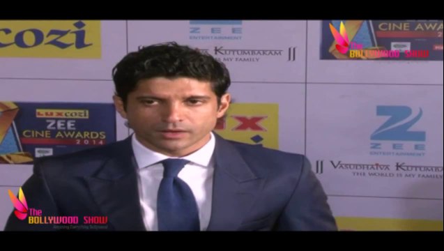 Farhan Akhtar visit at Zee Cine Awards 2014
