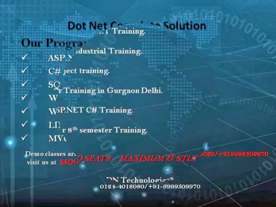 Dot Net Training Institute in Delhi