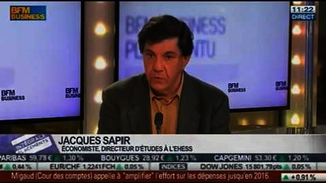 Jacques Sapir VS Jean-François Robin: Zone euro: Inflation ou déflation ? dans Intégrale Placements – 11/02 2/2