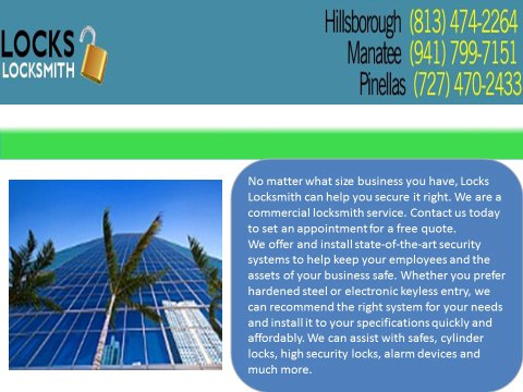 Doors lock and Keys : Locksmith Tampa FL