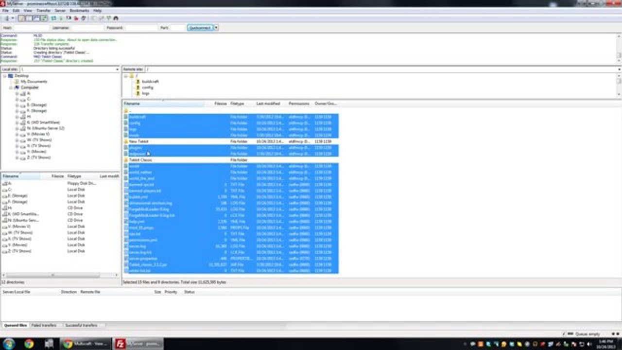 Switching between different mods