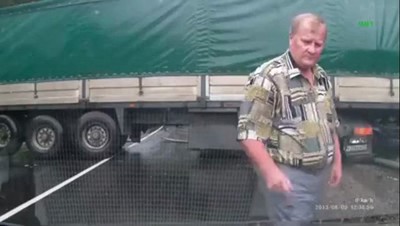 Dieser Fahrer hatte echtes Glück!