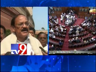 Centre hurries over Telangana Bill - BJP's Venkaiah Naidu