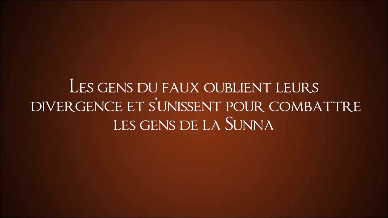 C'est ainsi que sont les gens du faux...[Shaykh Mohamed Aman al-Jami]