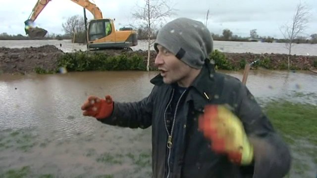 Island house in Somerset as homeowner defies floods