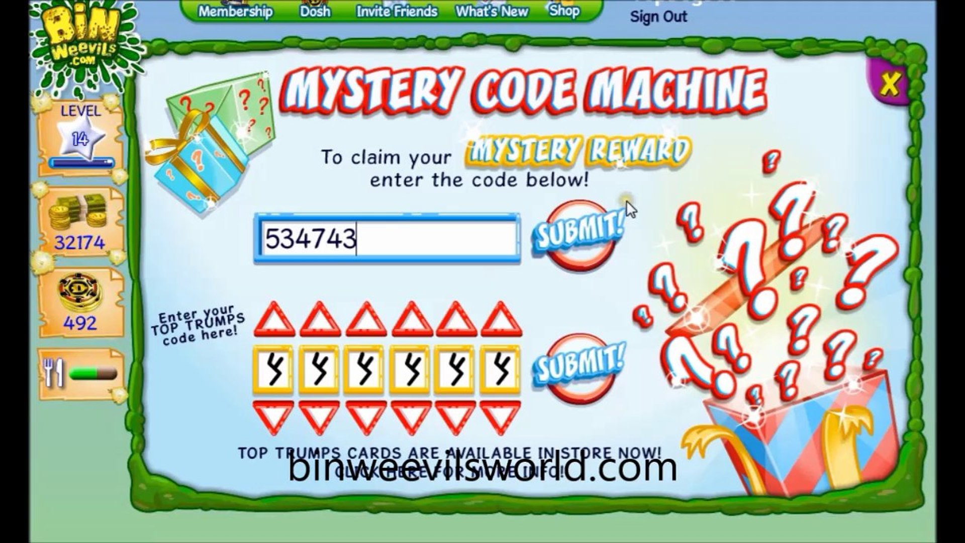 Bin weevils online