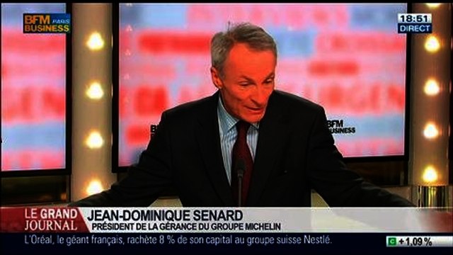 Jean-Dominique Senard, président de la gérance du groupe Michelin, dans Le Grand Journal – 11/02 4/4