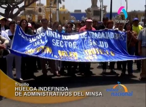 Se inició la huelga indefinida de trabajadores administrativos del sector salud.