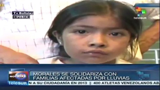 Evo garantiza atención inmediata a afectados por las lluvias