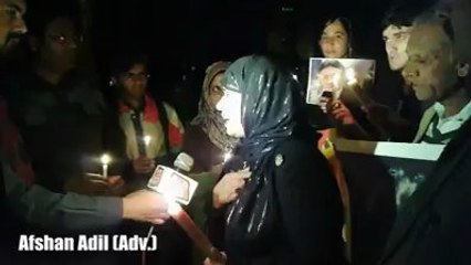 Interviews of the participants of Candlelight Vigil for Musharraf