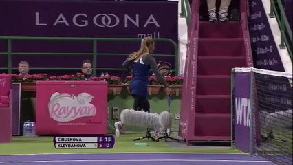 WTA Doha: Kleybanova bt Cibulkova (5-5 ret.)
