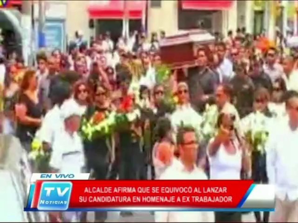Chiclayo: Alcalde se equivocó al lanzar candidatura en homenaje a trabajador 11 02 14