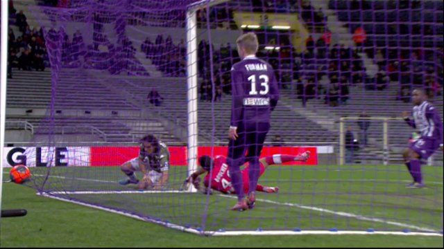 But François-Joseph MODESTO (45ème +1) - Toulouse FC - SC Bastia - (1-3) - 11/02/14 - (TFC-SCB)