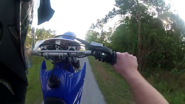 GoPro Dirt Bike Doing Wheelies For Cars