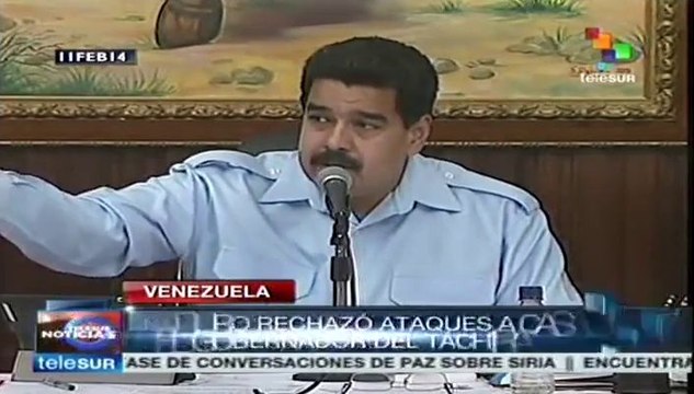 Presidente venezolano condena actos violentos de la derecha