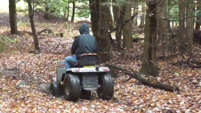 Lawn Mower Trail Riding Part 1