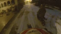 GoPro HD Dirt Bike Drifting in Snow Crash