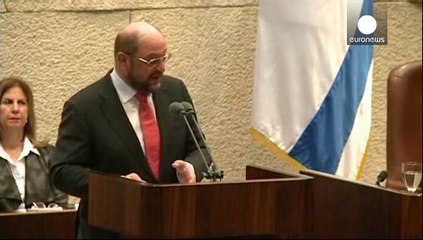 Israeli nationalist leader attacks Schulz and leads walkout of Israeli parliament