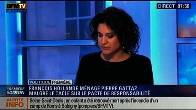 Politique Première: Pierre Gattaz s'en prend au pacte de responsabilité de François Hollande - 12/02