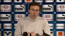 Conférence après Bordeaux-Auxerre avec Blanc, Fernandez, Chalmé et Trémoulinas.