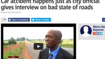 Car Crash Occurs During Interview With Public Safety Authority
