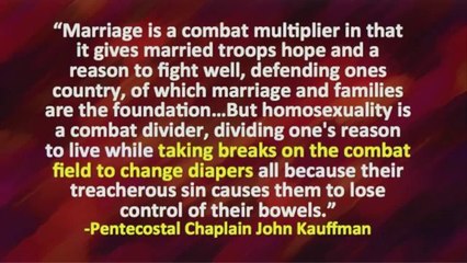 Gay Soldiers Have to Wear Diapers