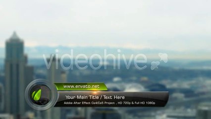 Glass Ball Lower Third - After Effects Template