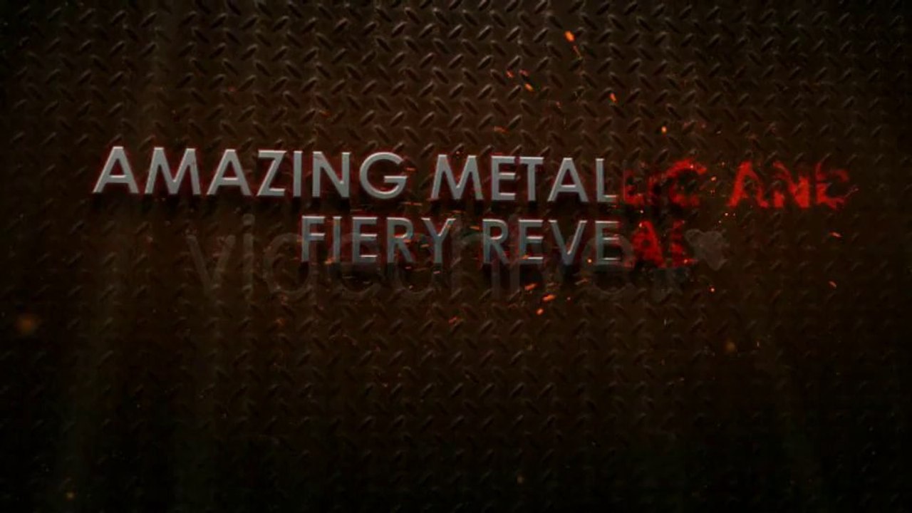 Cinematic Metallic Fiery Reveal - After Effects Template