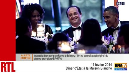 Dîner d'État fastueux à la Maison Blanche pour Hollande