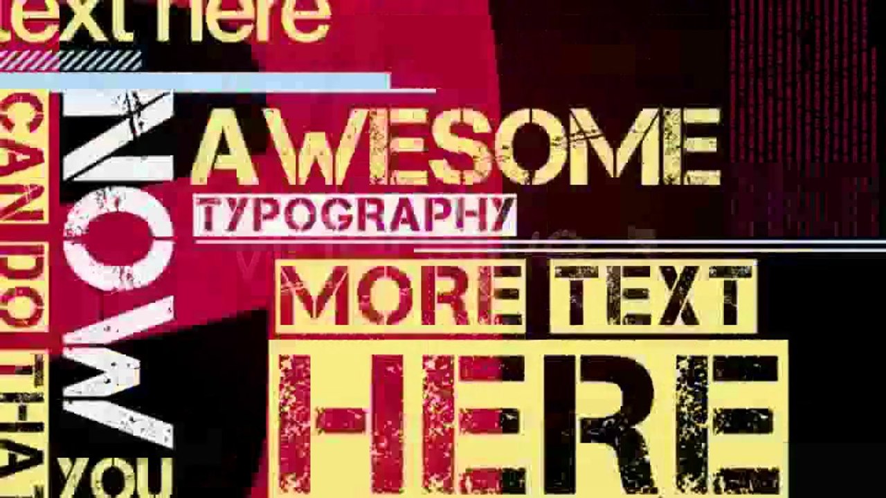 Typography V2 - After Effects Template