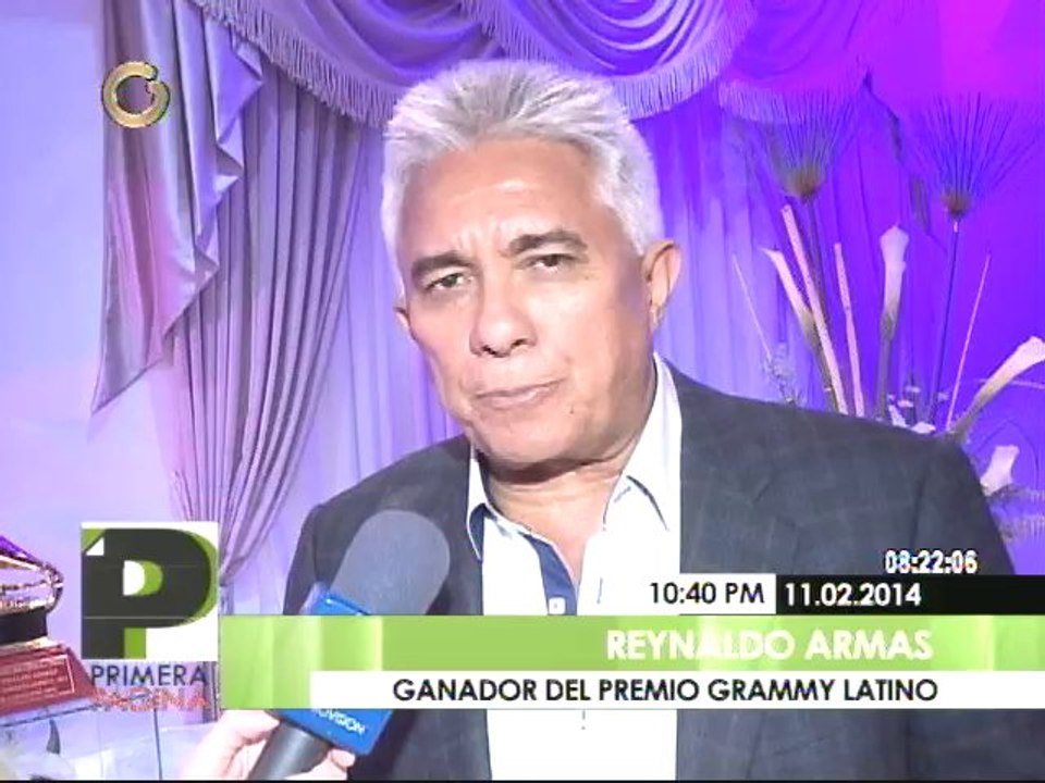 Reynaldo Armas sobre su Grammy: "Quiero ir por más"