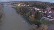 Drone Footage Shows Extent of River Thames Flooding