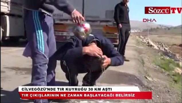 Cilvegözü'nde tır kuyruğu 30 kilometreyi aştı