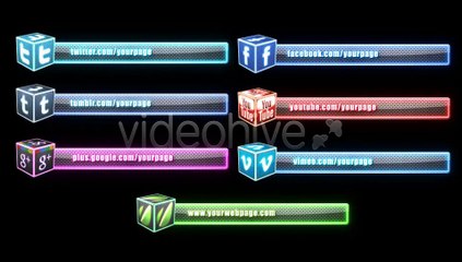 Social Media Lower Third Pack - 2 - After Effects Template