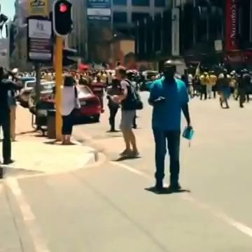Explosions Go Off During Johannesburg Protest