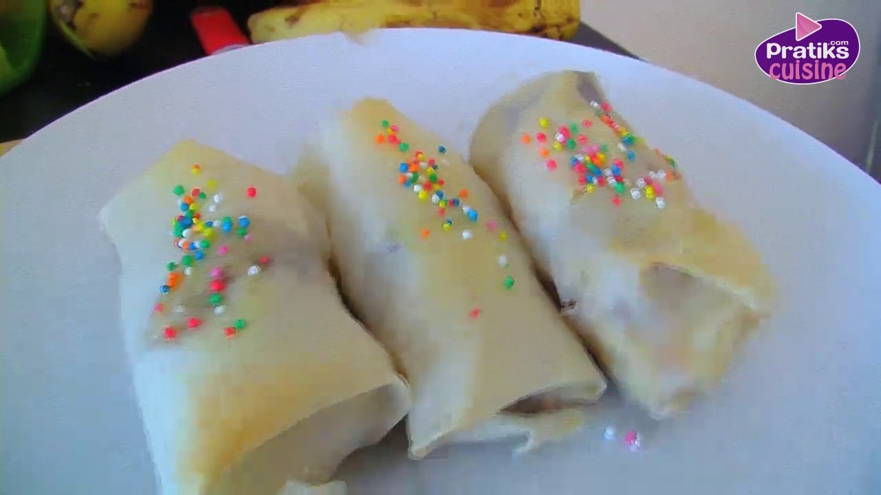 Cuisine - Comment préparer des nems de fruits caramélisés - Dessert