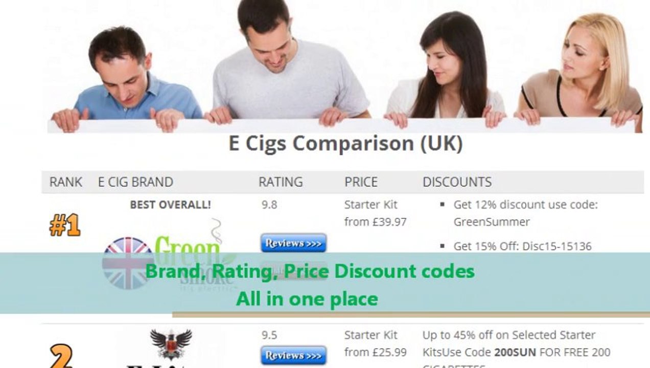 Best electronic cigarette comparison